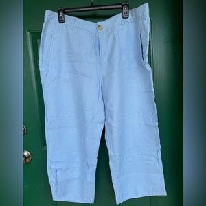 Cherokee Light Blue Cropped Pants